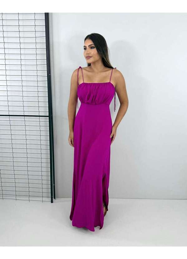 Closet Rc - Vestido Drica Longo Rosa 4