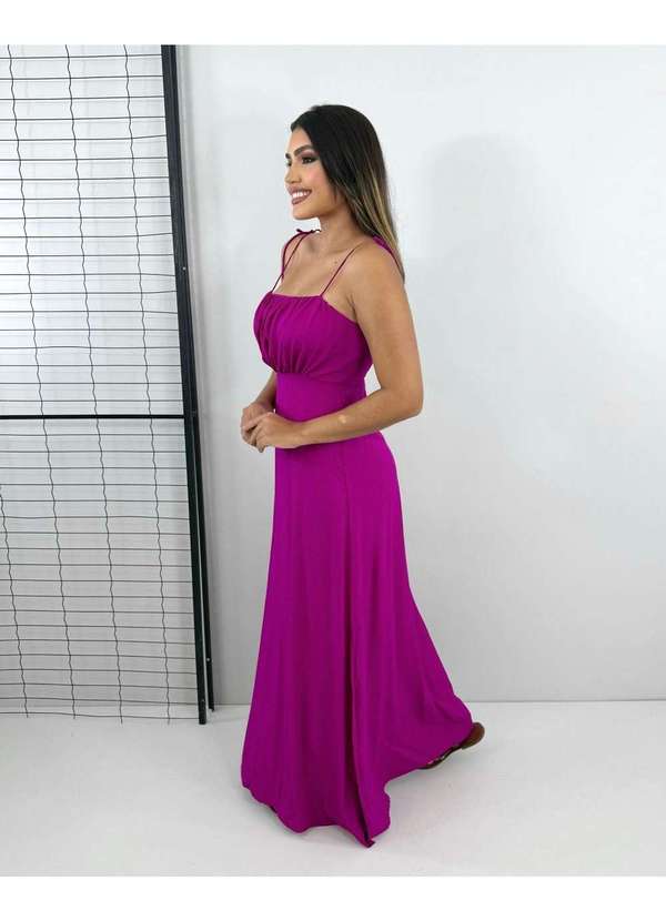 Closet Rc - Vestido Drica Longo Rosa 5