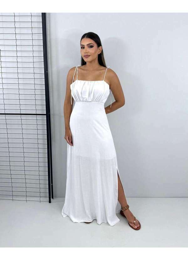 Closet Rc - Vestido Drica Longo Branco