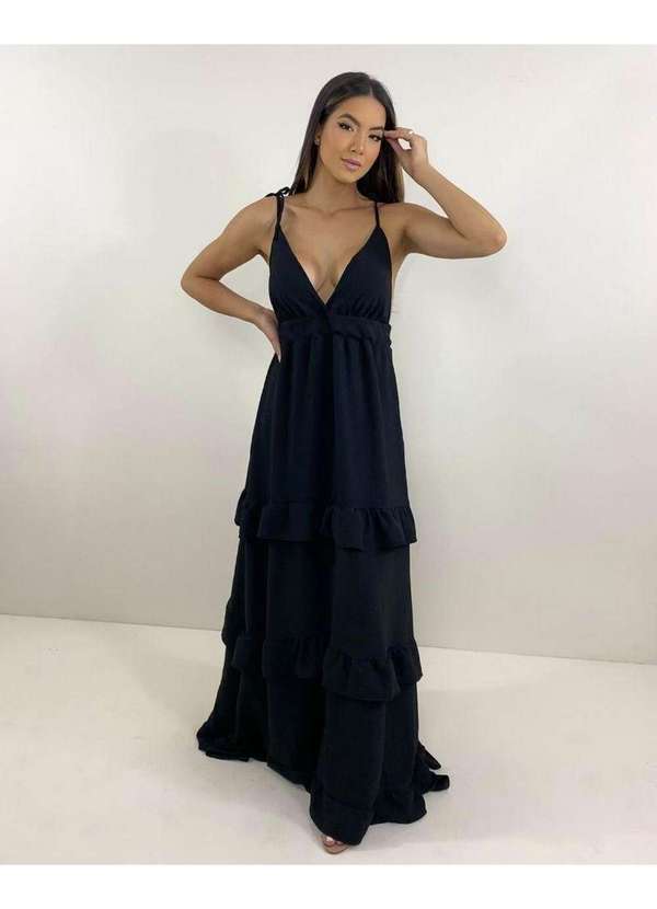 Closet Rc - Vestido Elsa Preto