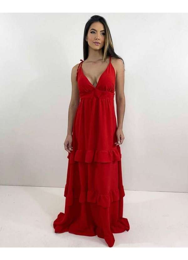 Closet Rc - Vestido Elsa Vermelho 2