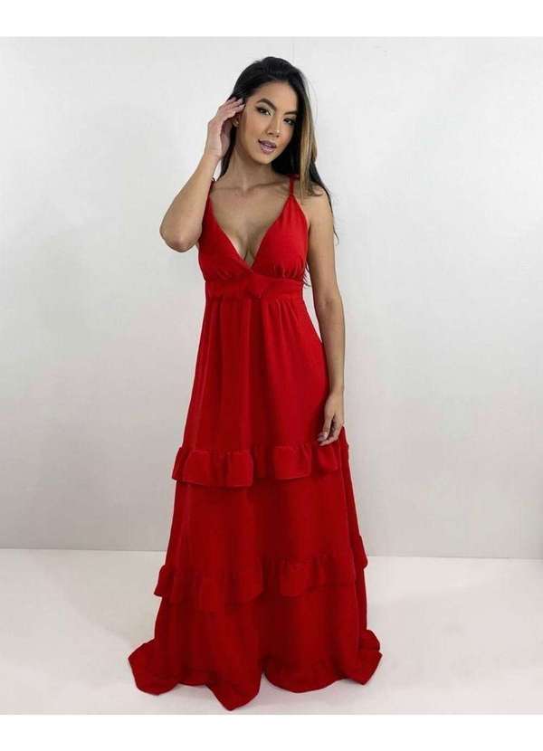 Closet Rc - Vestido Elsa Vermelho 4