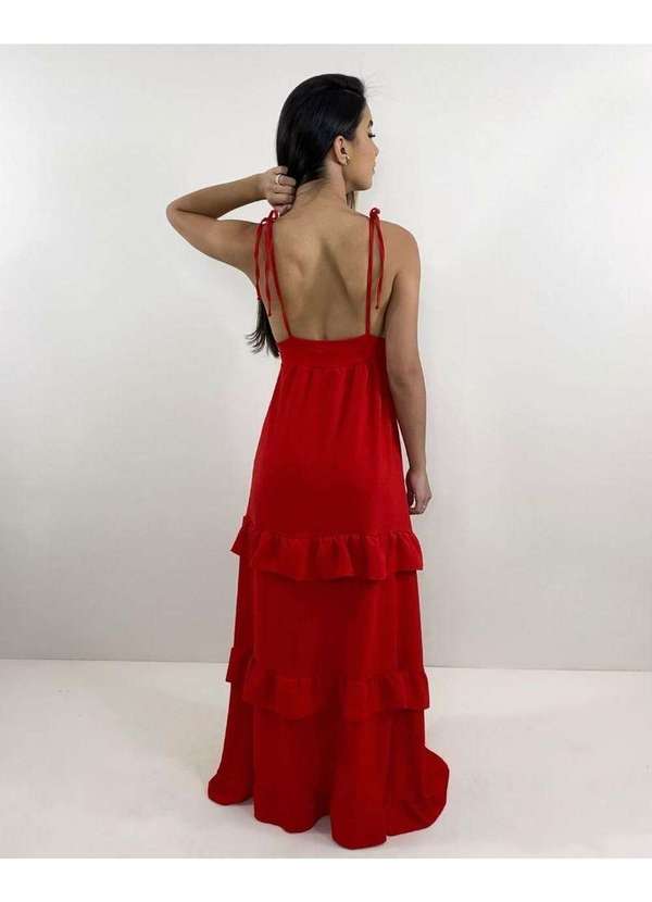 Closet Rc - Vestido Elsa Vermelho 5
