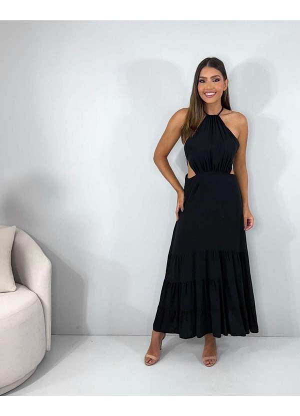 Closet Rc - Vestido Estefane Preto