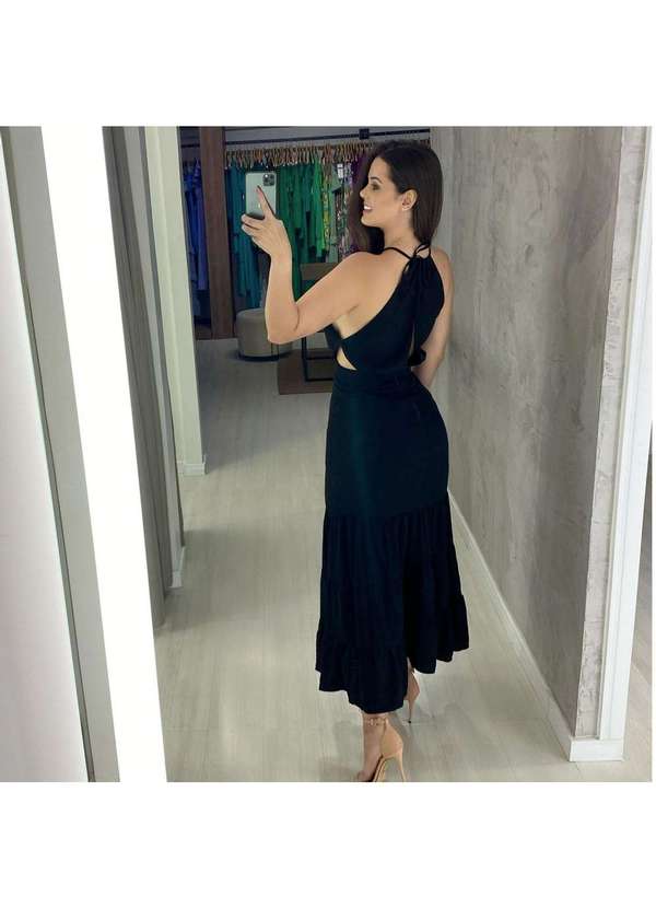 Closet Rc - Vestido Estefane Preto 8