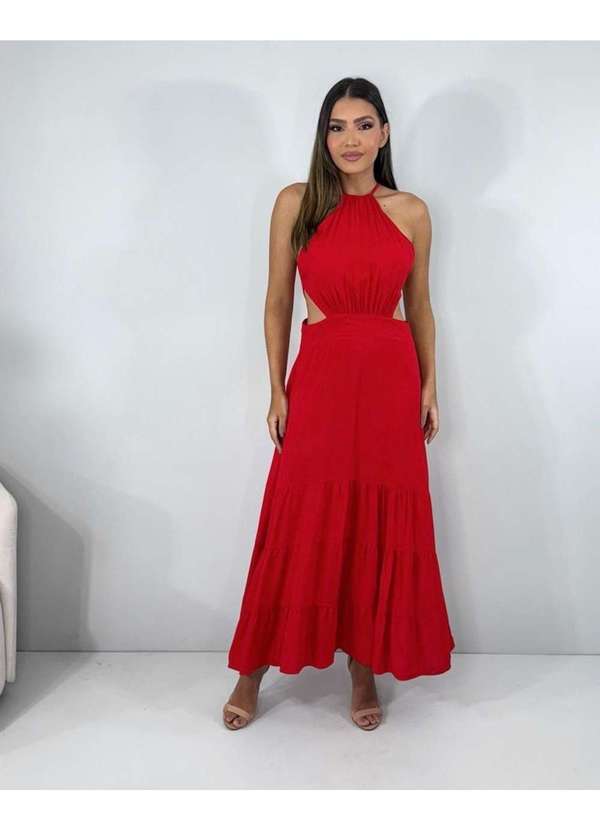 Closet Rc - Vestido Estefane Vermelho