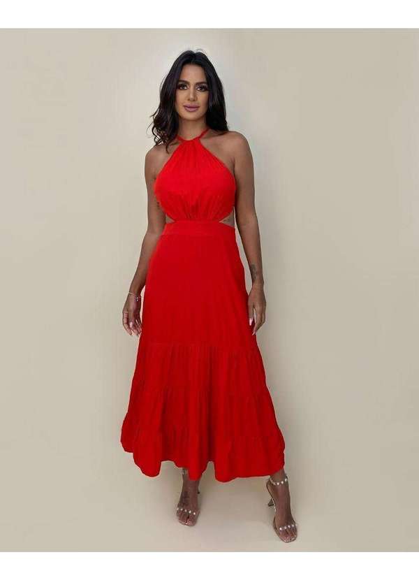 Closet Rc - Vestido Estefane Vermelho 9