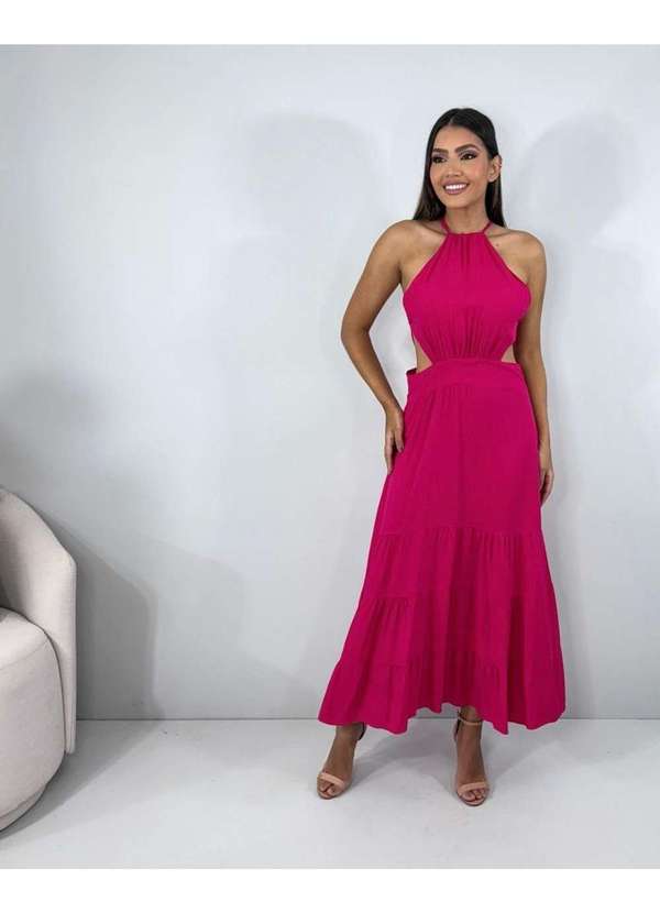 Closet Rc - Vestido Estefane Rosa 4