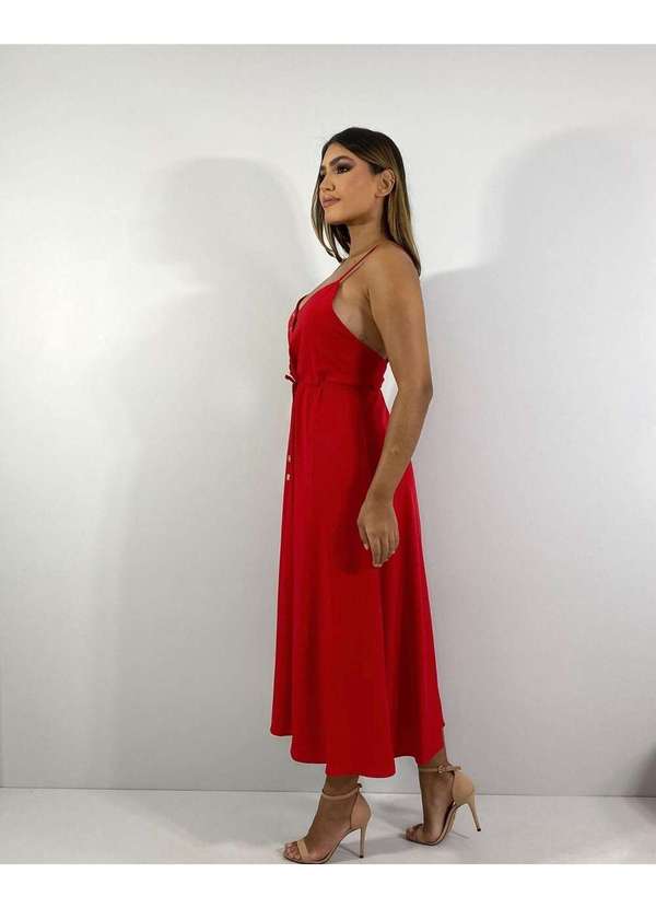 Closet Rc - Vestido Felícia Vermelho 4
