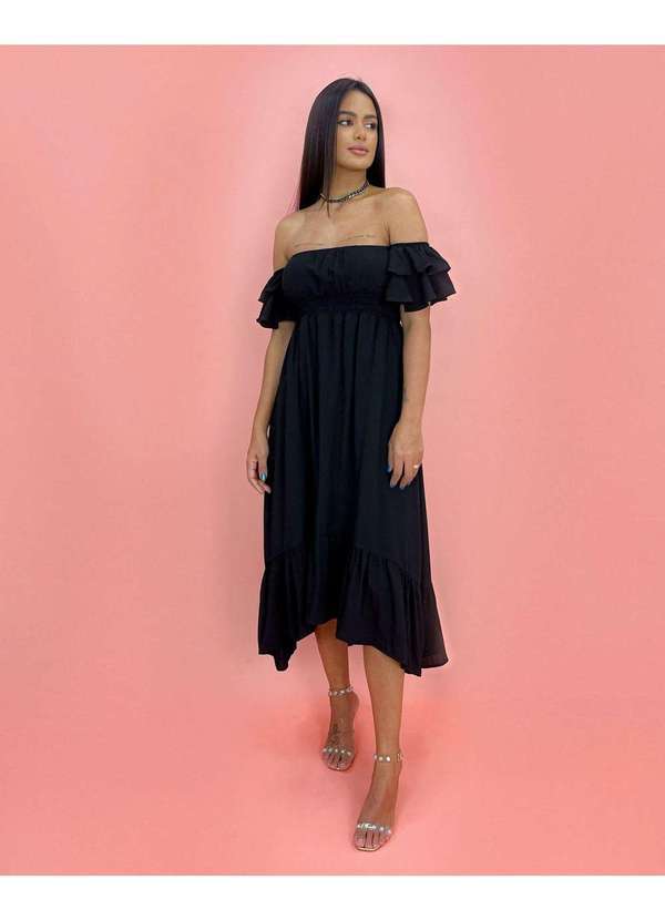 Closet Rc - Vestido Gisele Preto