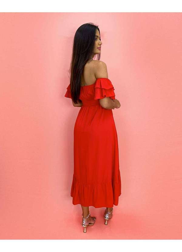 Closet Rc - Vestido Gisele Vermelho 2