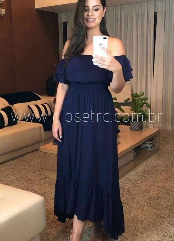 Closet Rc - Vestido Gisele Azul 4