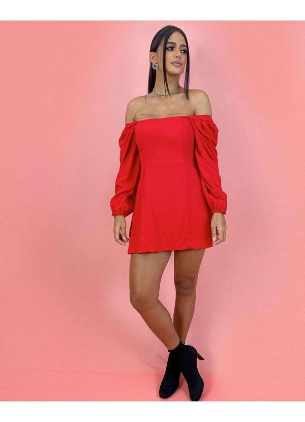 Closet Rc - Vestido Graziele Vermelho