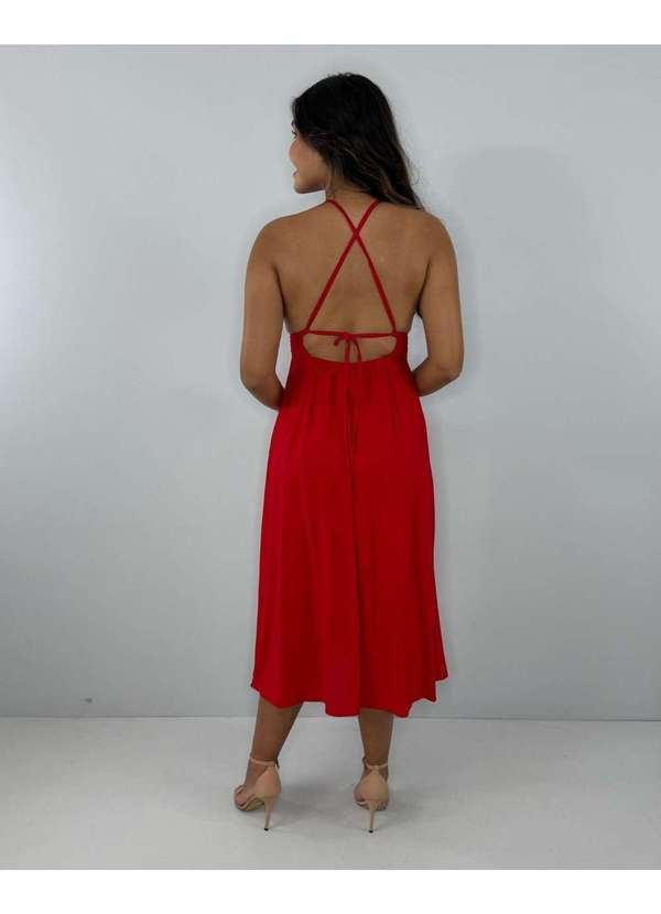 Closet Rc - Vestido Heloína Vermelho 4