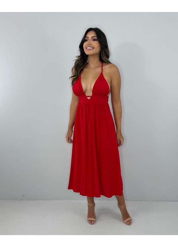 Closet Rc - Vestido Heloína Vermelho 5