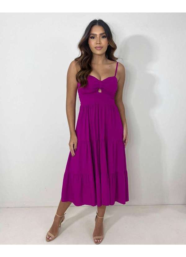 Closet Rc - Vestido Jéssica Midi Rosa