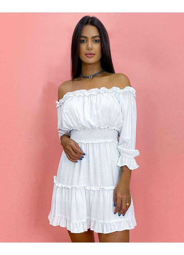 Closet Rc - Vestido Jordana Branco