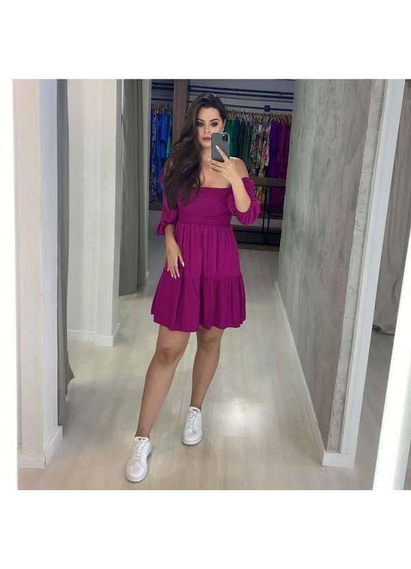 Closet Rc - Vestido Juliana Curto Rosa