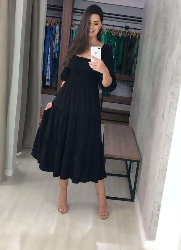 Closet Rc - Vestido Juliana Preto 2