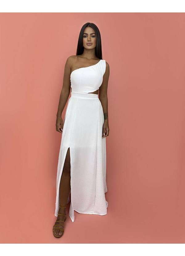 Closet Rc - Vestido Karen Branco