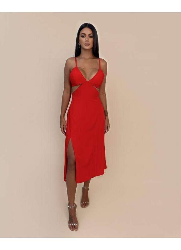 Closet Rc - Vestido Kelly Vermelho