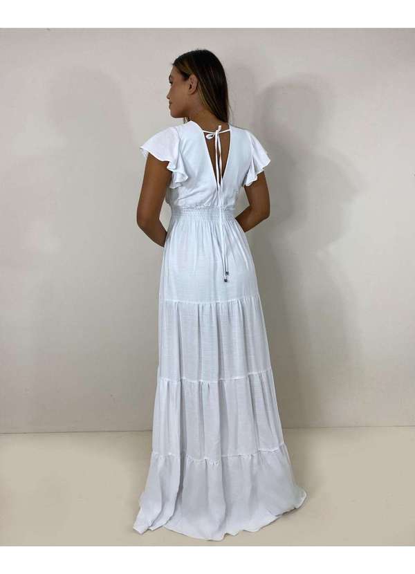 Closet Rc - Vestido Laís Longo Branco 5