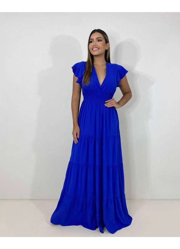 Closet Rc - Vestido Laís Longo Azul