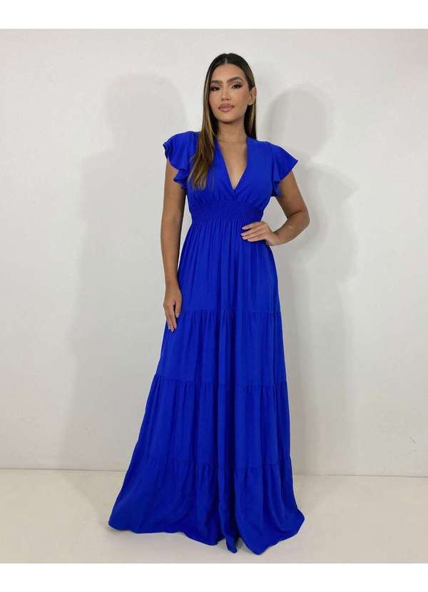 Closet Rc - Vestido Laís Longo Azul 6