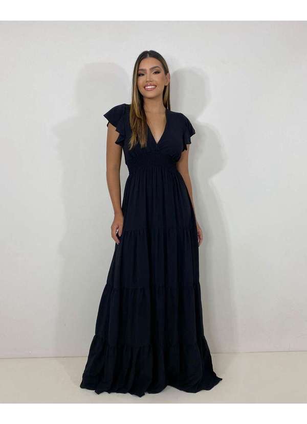 Closet Rc - Vestido Laís Longo Preto