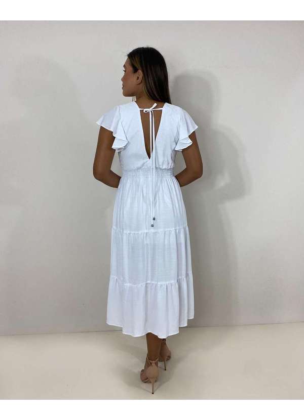 Closet Rc - Vestido Laís Midi Branco 2