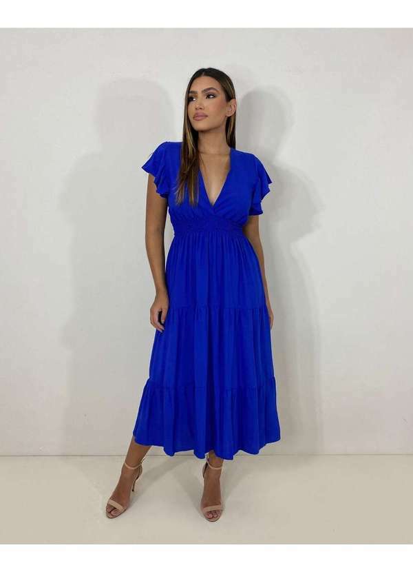 Closet Rc - Vestido Laís Midi Azul