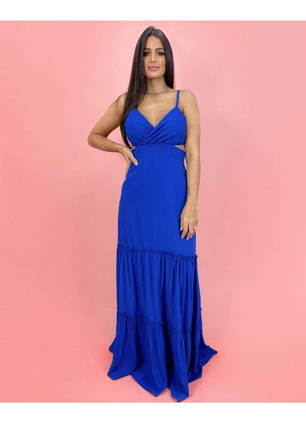 Closet Rc - Vestido Laise Azul