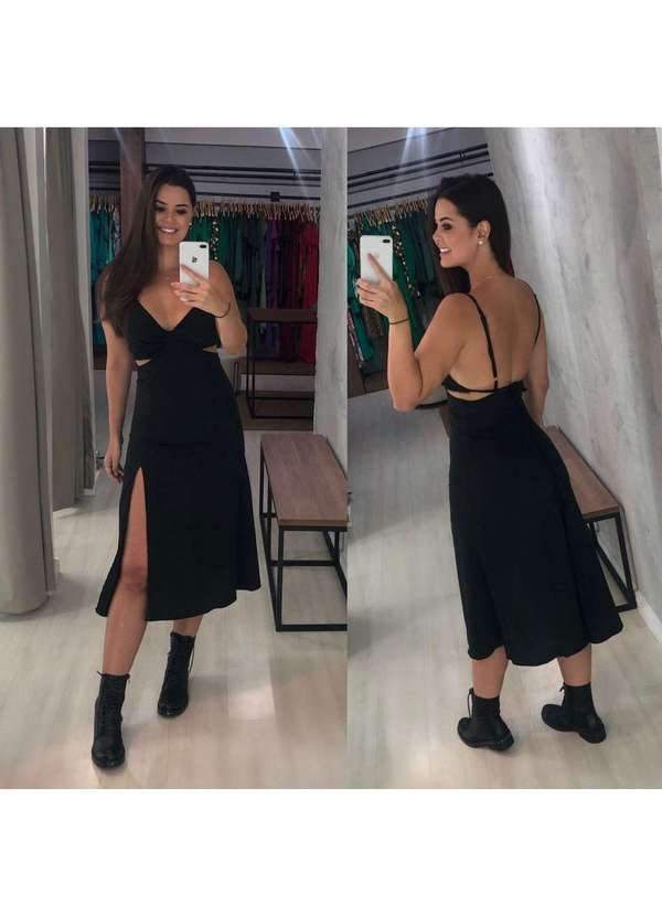 Closet Rc - Vestido Lara Preto