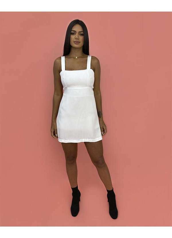 Closet Rc - Vestido Lisa Branco