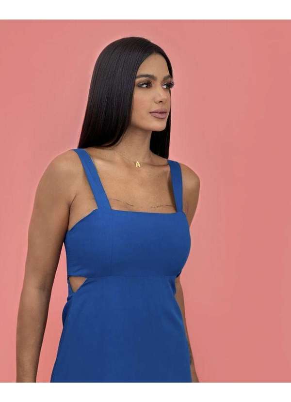 Closet Rc - Vestido Lisa Azul 2