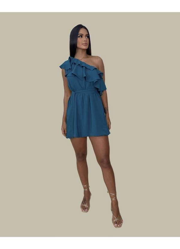 Closet Rc - Vestido Lorrane Azul 4