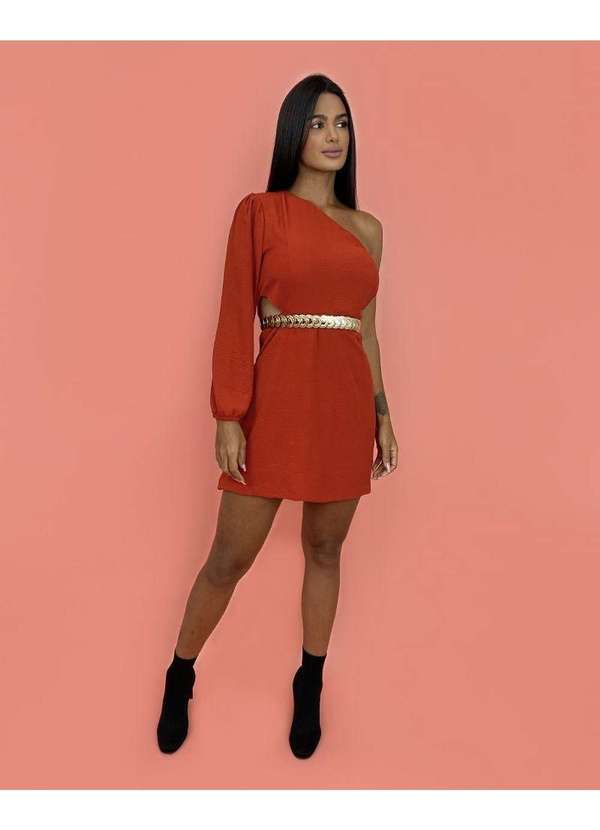 Closet Rc - Vestido Luna em Duna Marrom 5