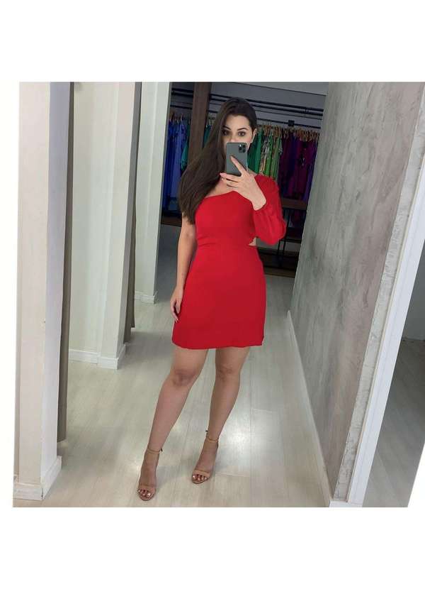 Closet Rc - Vestido Luna Vermelho