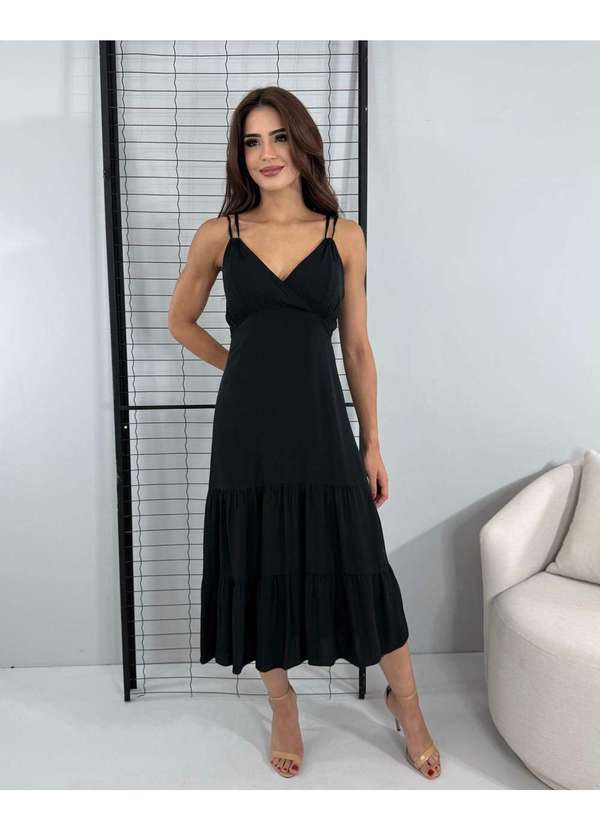 Closet Rc - Vestido Madalena Preto