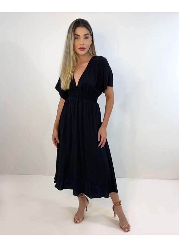 Closet Rc - Vestido Marcela Preto