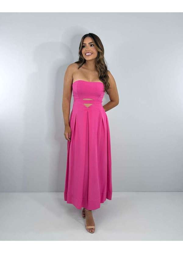 Closet Rc - Vestido Maria Flor Rosa