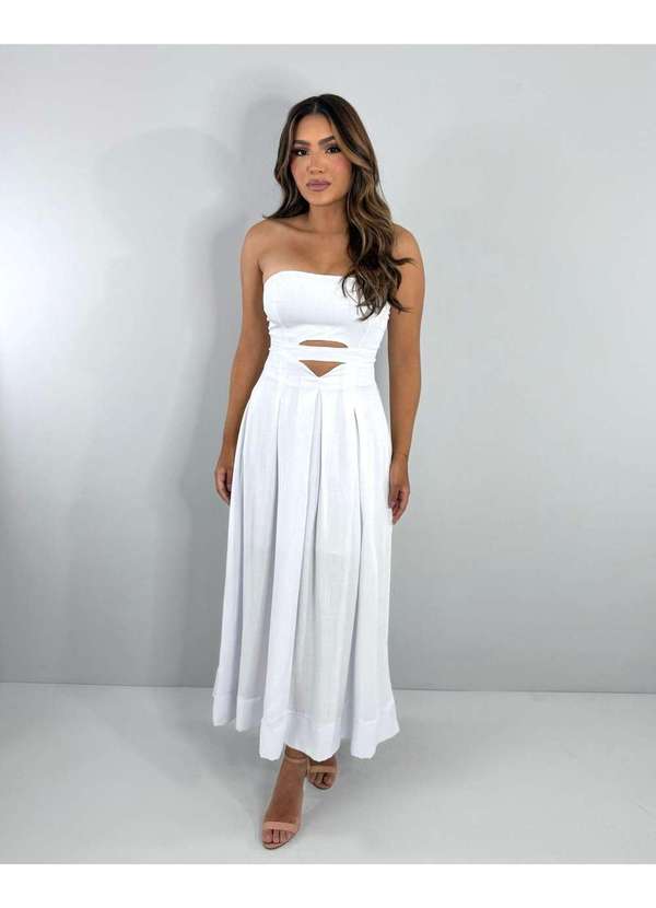 Closet Rc - Vestido Maria Flor Branco
