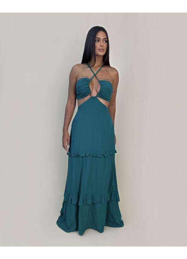 Closet Rc - Vestido Michelle Verde 4