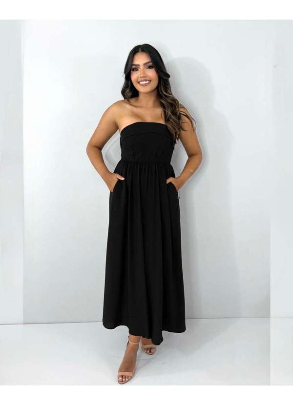 Closet Rc - Vestido Perla Preto