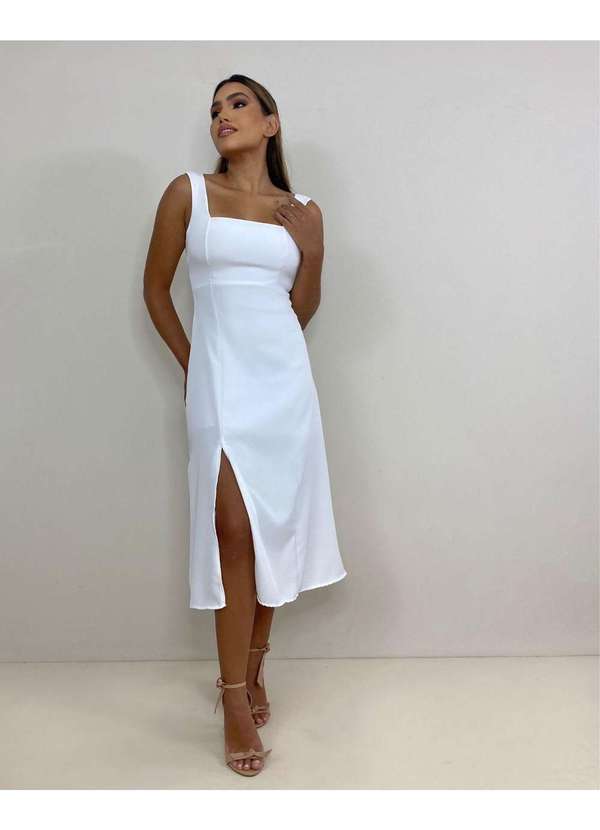 Closet Rc - Vestido Roberta Branco