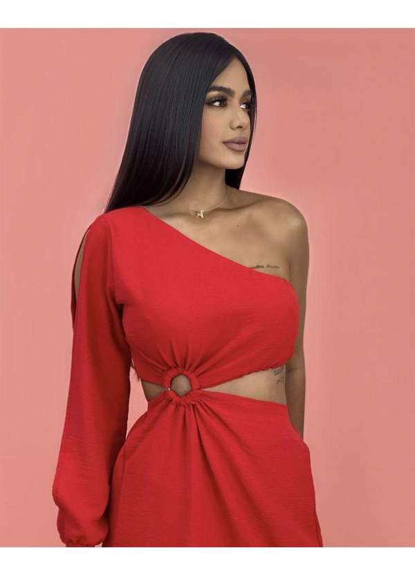 Closet Rc - Vestido Rubi Vermelho