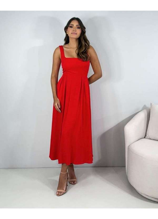 Closet Rc - Vestido Samanta Vermelho
