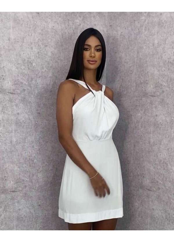 Closet Rc - Vestido Sandra Branco