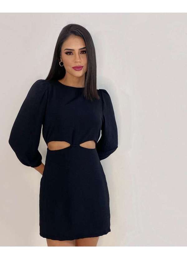 Closet Rc - Vestido Tainara Preto