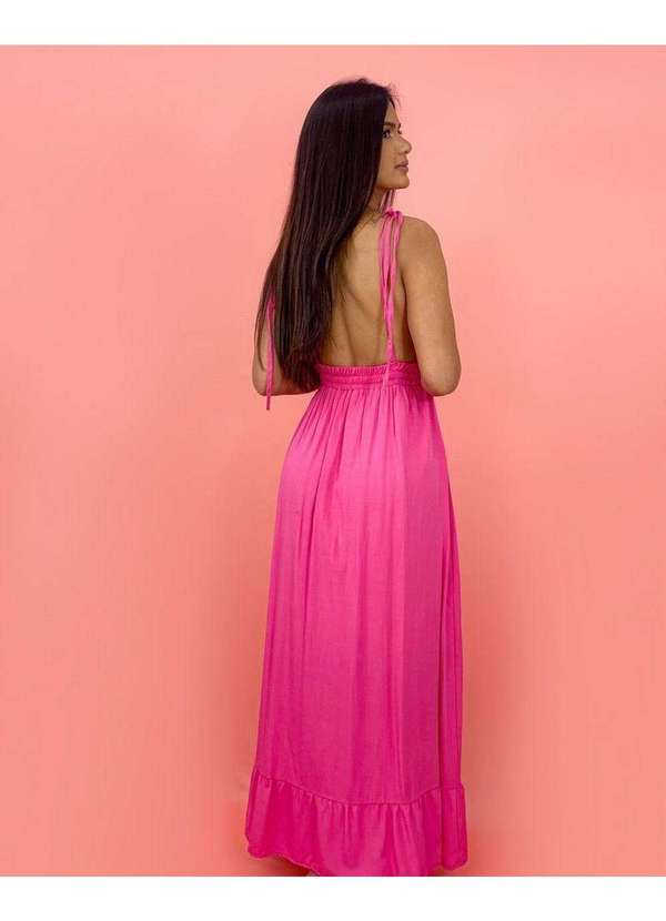 Closet Rc - Vestido Valentina Longo Rosa 2